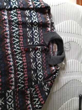 Jersey de lana hombre estampado con cuello