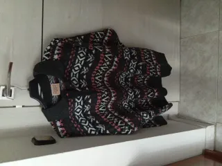 Jersey de lana hombre estampado con cuello