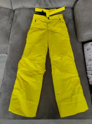 Pantalón de esquí amarillo talla 10-12 años