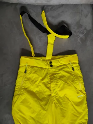 Pantalón de esquí amarillo talla 10-12 años