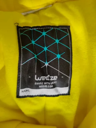 Pantalón de esquí amarillo talla 10-12 años