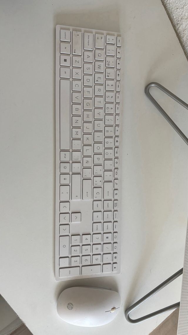 Ordenador sobremesa HP Plata/Blanco.