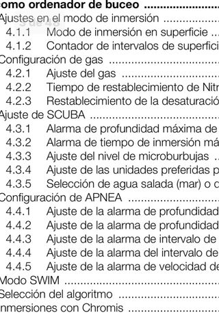 Ordenador de buceo SCUBAPRO CHRONIS