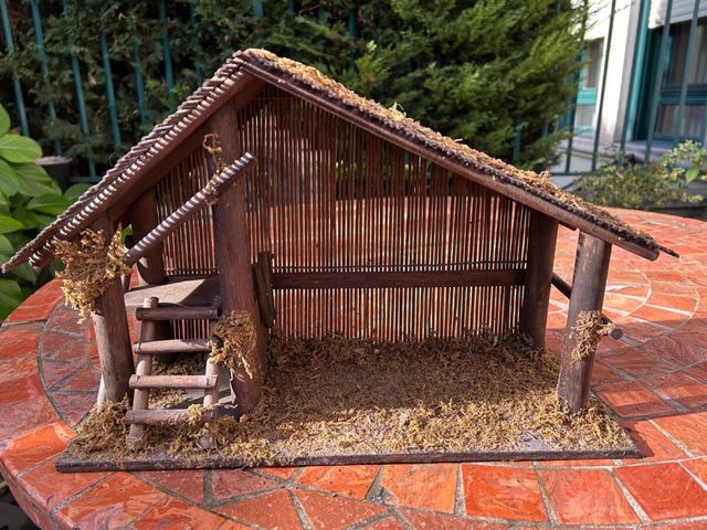 Portal de Belén de madera