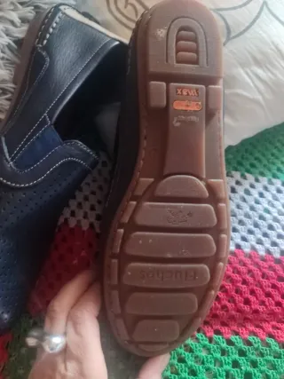 Zapatos Fluchos Hombre Azul/Beige