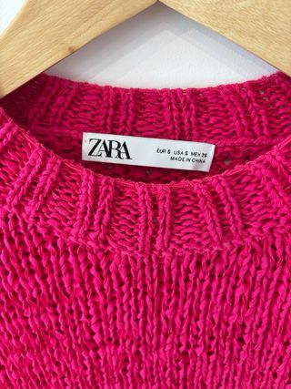 Jersey Zara Fucsia Talla S