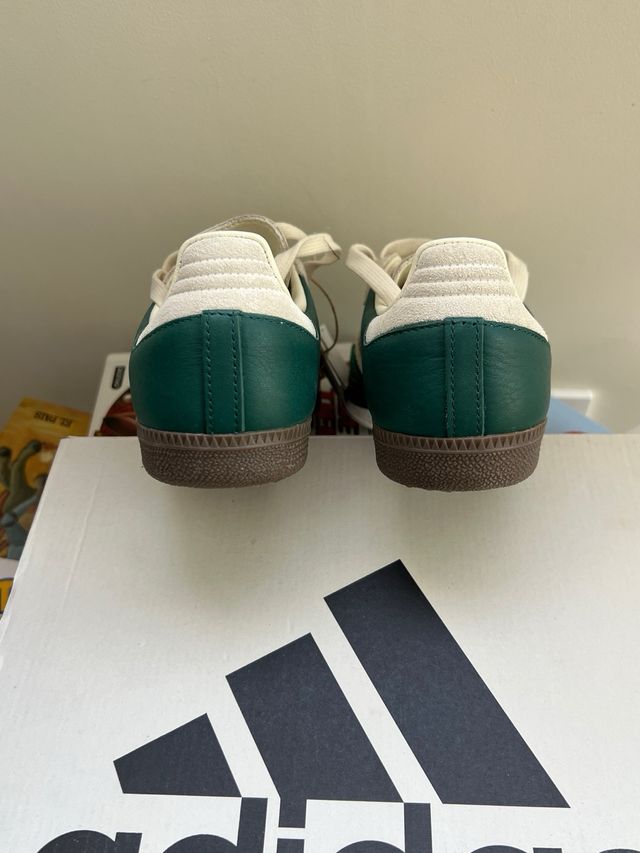 Adidas Samba Verdes y Blancas Talla 36 NIÑO