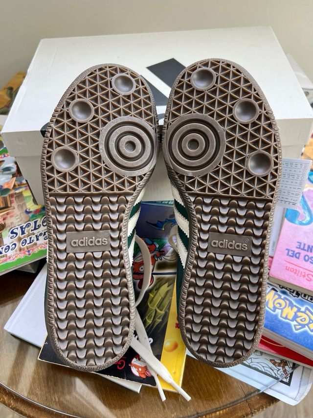 Adidas Samba Verdes y Blancas Talla 36 NIÑO