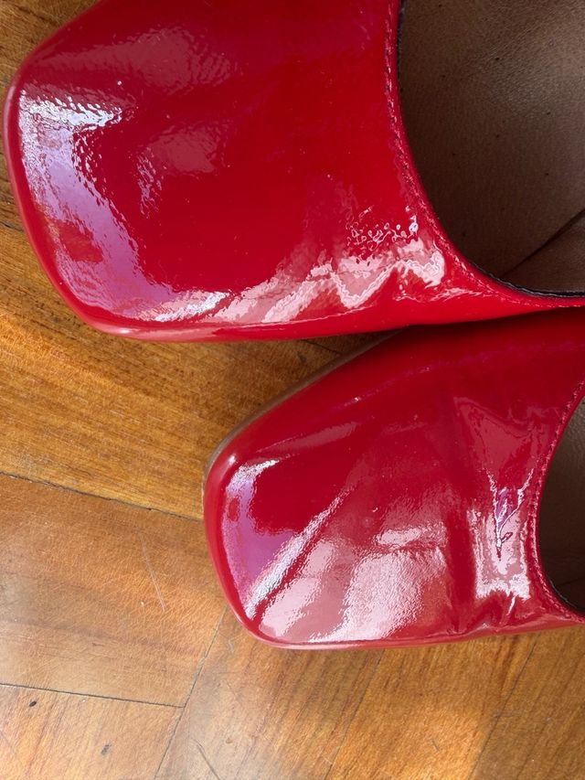 MIMAO Merceditas Piel Rojas Talla 38