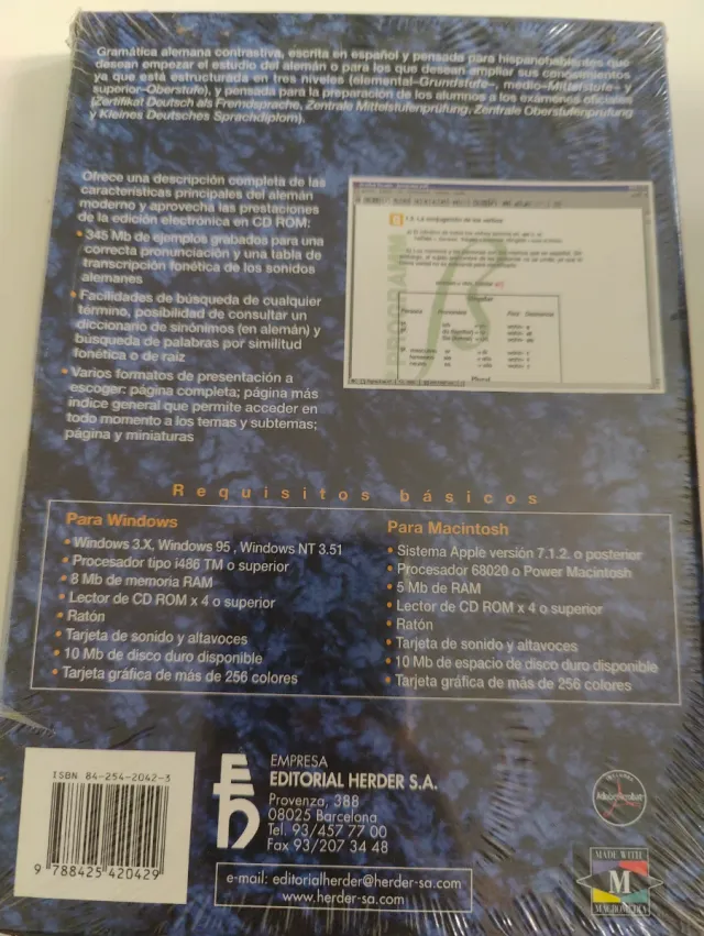 Gramática Alemán CD-ROM Herder