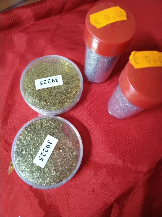 Set 4 Brillantine e Carte di Natale