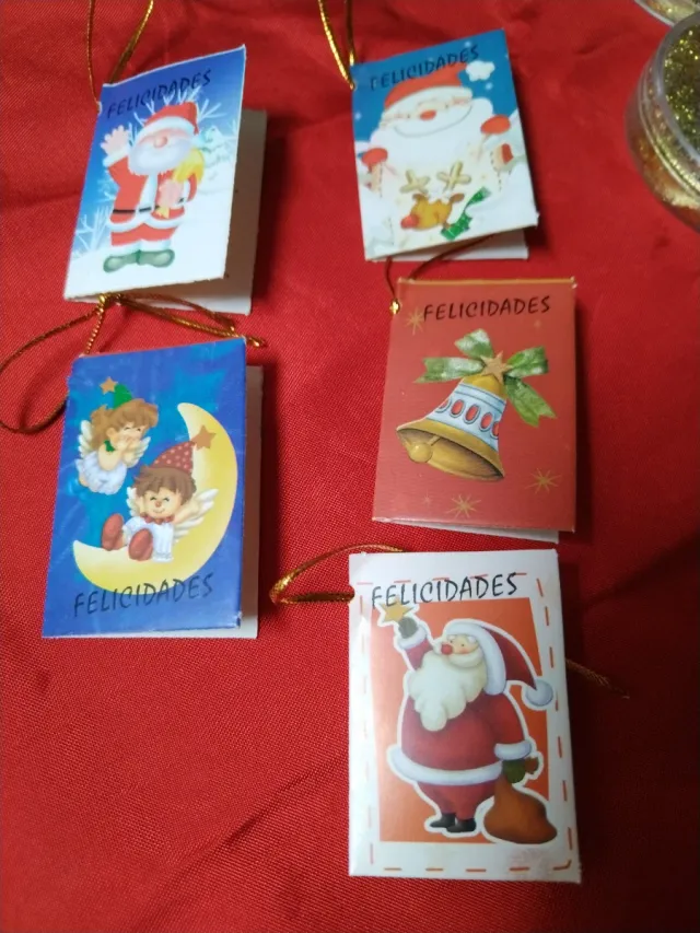 Set 4 Brillantine e Carte di Natale