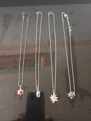 Collares Plata con Colgantes..12€ cada colgante