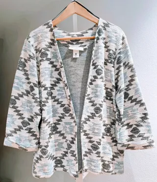 Cárdigan H&M estampado geométrico