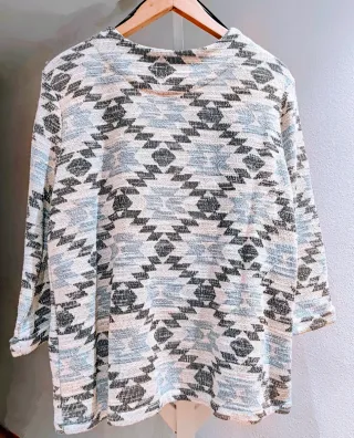 Cárdigan H&M estampado geométrico