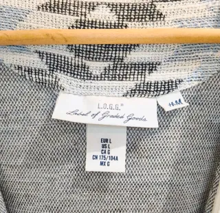 Cárdigan H&M estampado geométrico