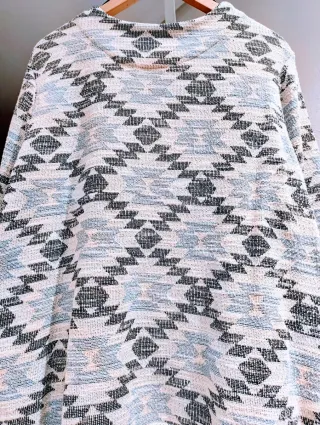 Cárdigan H&M estampado geométrico