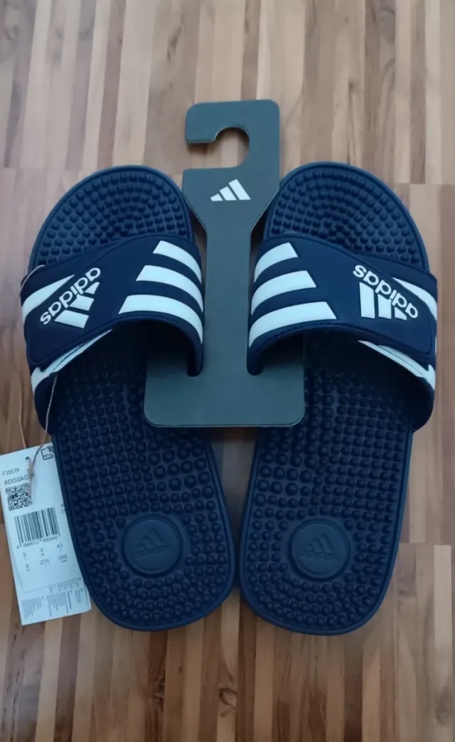 Chanclas Adidas Adissage Talla 43 Azul/Blanco