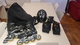 Patines en línea Oxelo con bolsa y protecciones