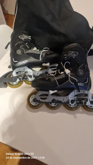Patines en línea Oxelo con bolsa y protecciones