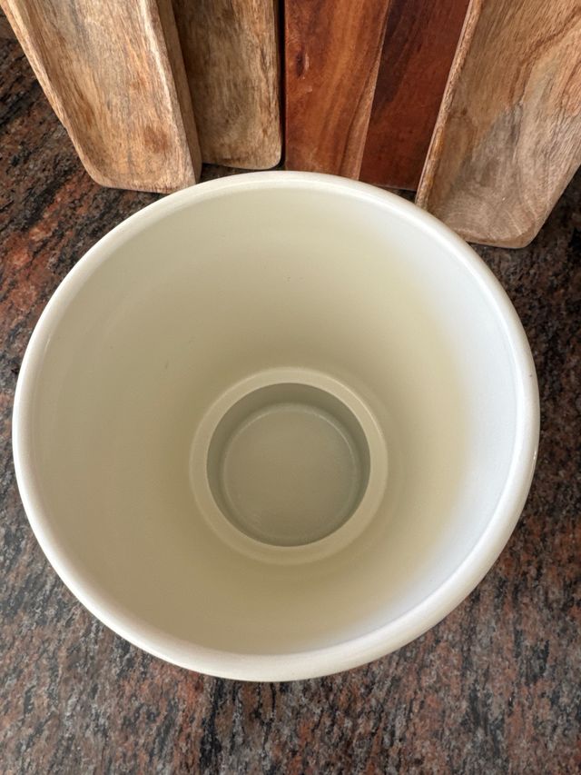 Tiesto blanco de cerámica