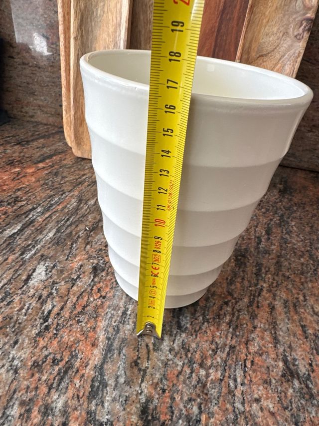 Tiesto blanco de cerámica