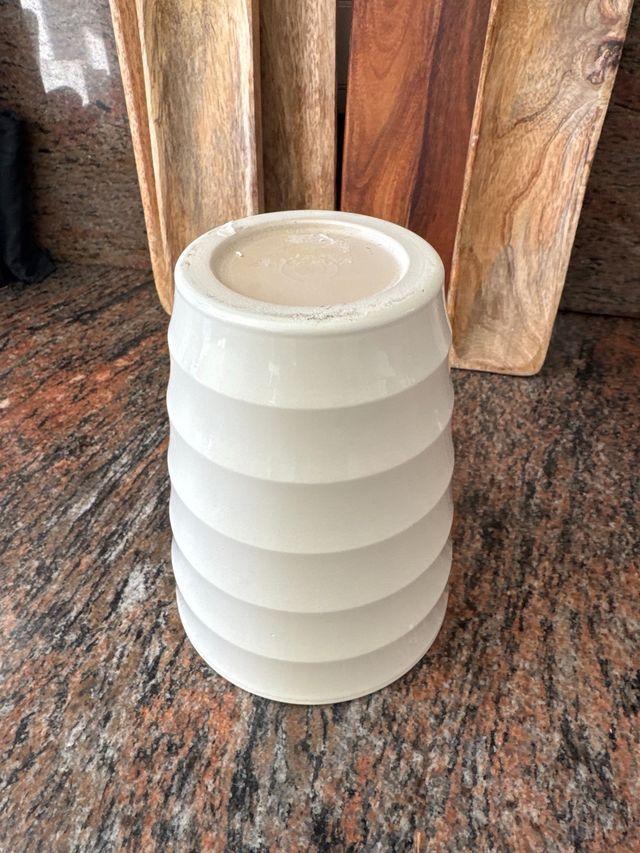 Tiesto blanco de cerámica