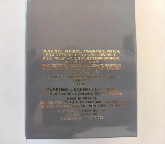 Perfume Karl Lagerfeld KL Eau de Toilette 100ml