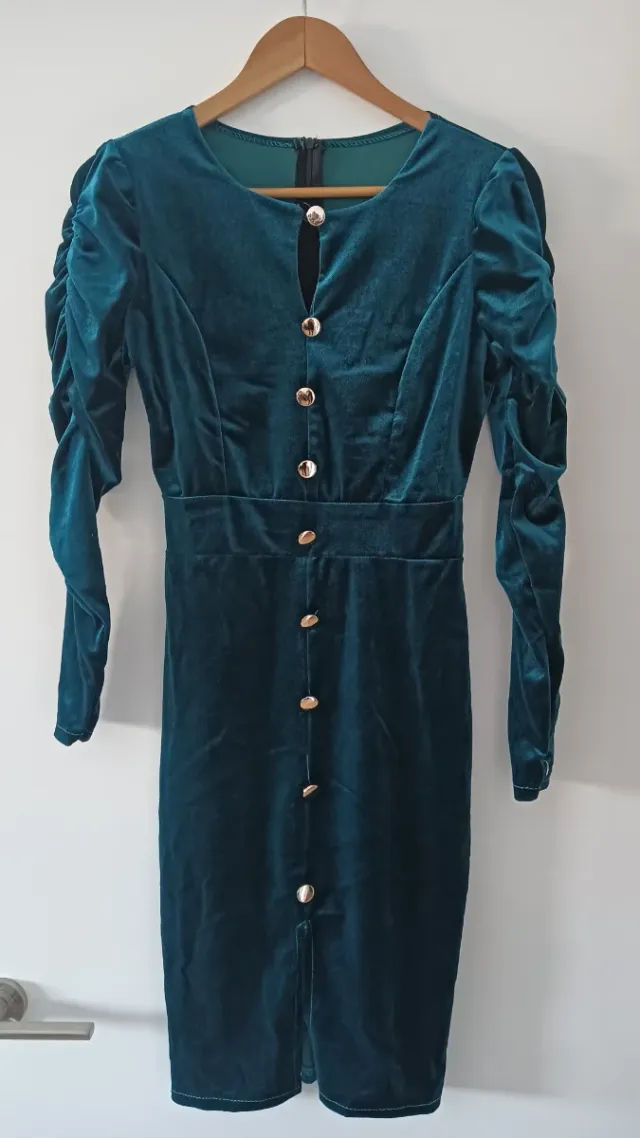 Elegante Vestido Midi Terciopelo