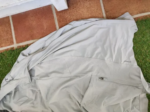 Camiseta Van Rysel manga larga gris M