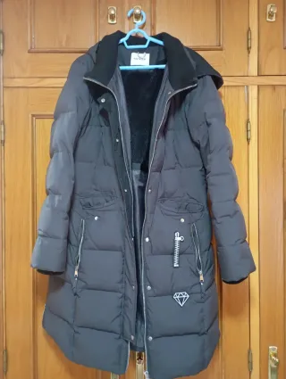 Parka mujer negro