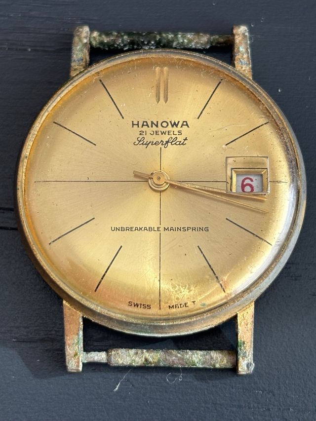 Reloj Hanova Superflat 21 Jewels