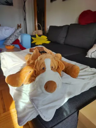 Bolso de peluche de perro (basset hound)