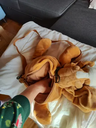 Bolso de peluche de perro (basset hound)