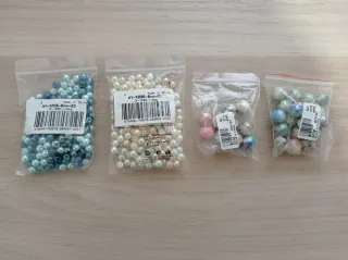 Lote cuentas nácar multicolor