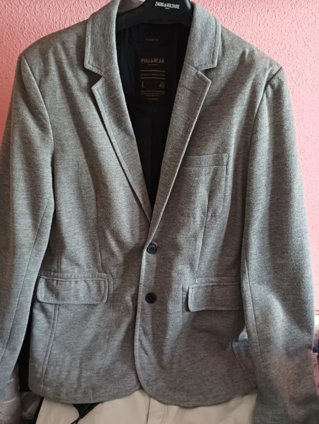 Chaqueta chico PULL&BEAR gris Talla L