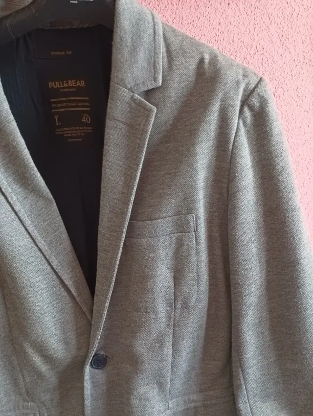 Chaqueta chico PULL&BEAR gris Talla L