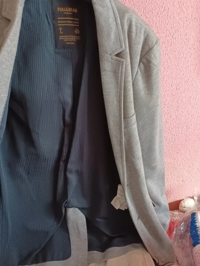 Chaqueta chico PULL&BEAR gris Talla L