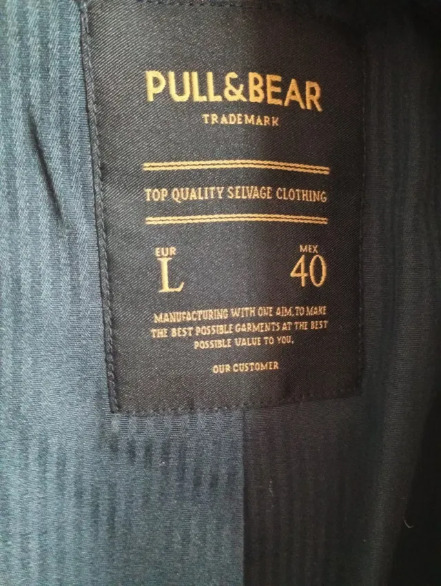 Chaqueta chico PULL&BEAR gris Talla L