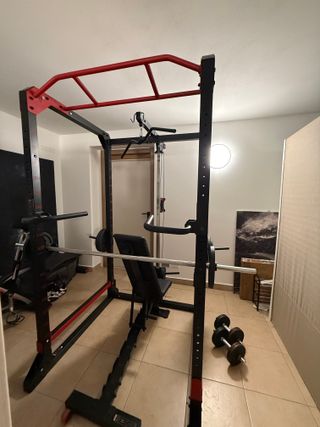 Rack Decathlon + Panca + Pesi - Home Gym