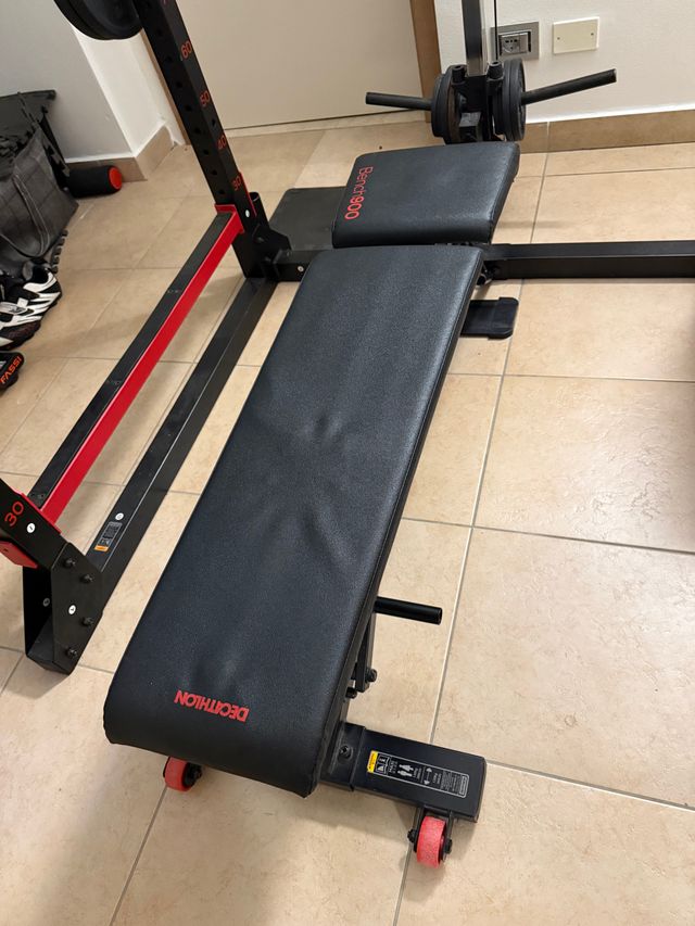 Rack Decathlon + Panca + Pesi - Home Gym