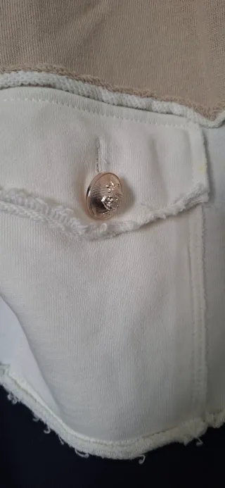 Elegante felpa cotone color block