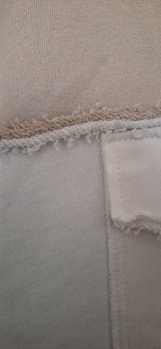 Elegante felpa cotone color block