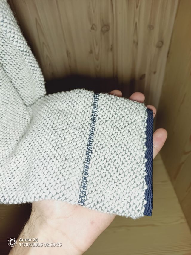 Sudadera Lazy Jacks 1/4 Zip Texturizada Talla M UK