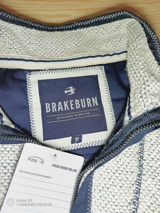 Sudadera Lazy Jacks 1/4 Zip Texturizada Talla M UK