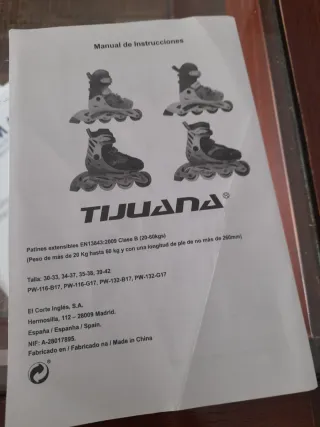 Patines en línea niña Tijuana Talla 35-38