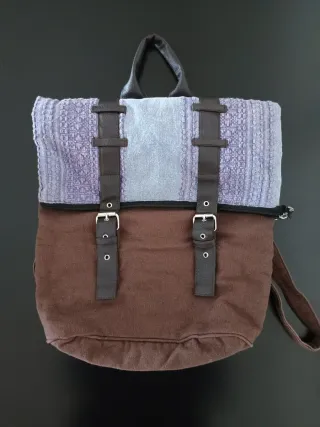 Mochila Natura Marrón y Morado