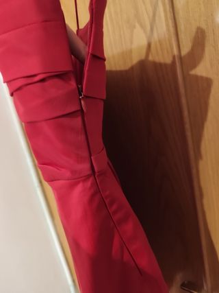 Vestido fiesta rojo tirantes