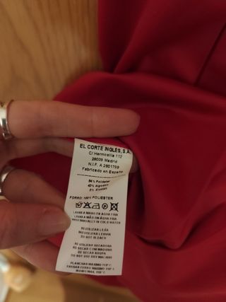 Vestido fiesta rojo tirantes