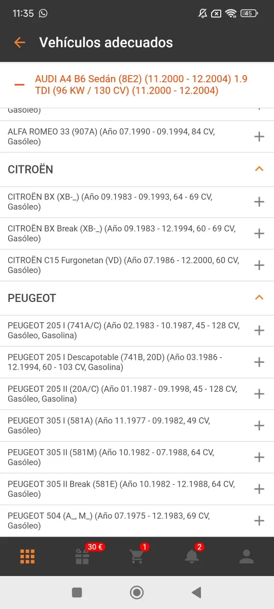 Termocontacto ERA330267 alfa romeo Citroen peugeot